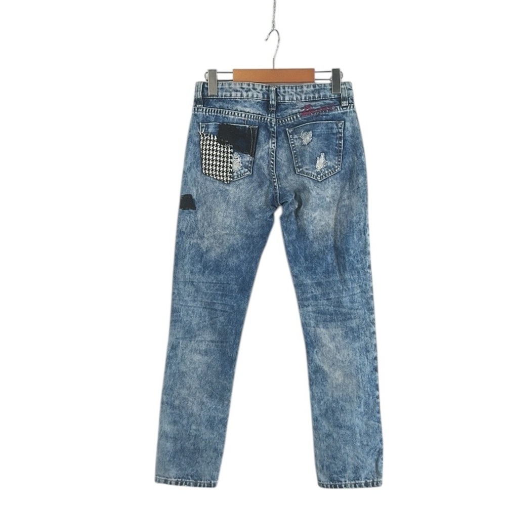 Desigual Multicolor Patchwork Denim Distressed Sk… - image 2